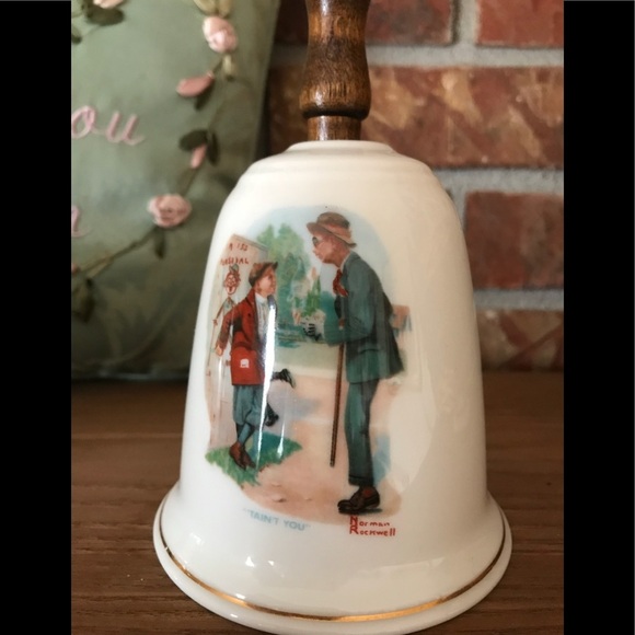 Rare Norman Rockwell 1917 Limited Collector Bell - Picture 5 of 6